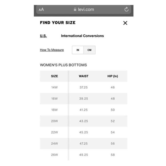 Levi’s Relaxed Bootcut Jeans Sz.18W - Picture 12 of 12